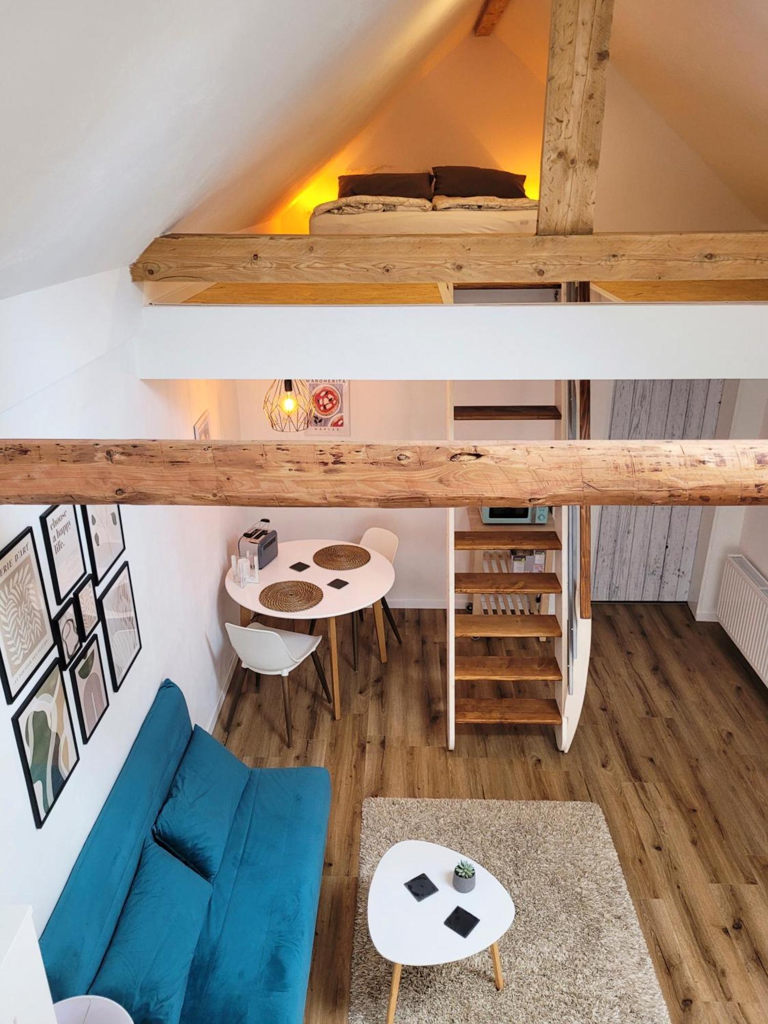 Modernes 1-Zimmer-Apartment Mit Galerie-Schlafkoje Im Skandinavischen Stil Ostenfeld  Exterior foto