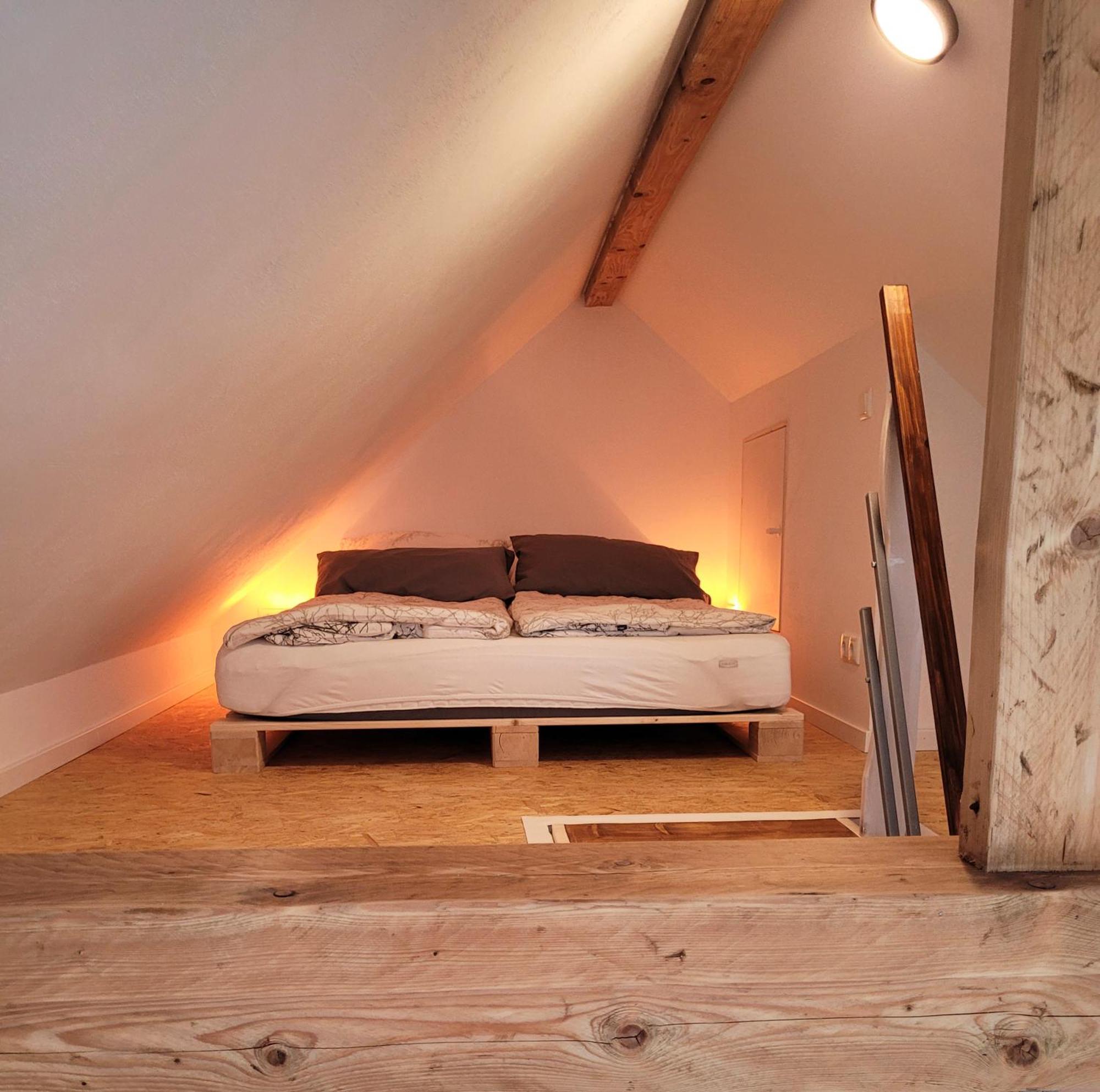 Modernes 1-Zimmer-Apartment Mit Galerie-Schlafkoje Im Skandinavischen Stil Ostenfeld  Exterior foto